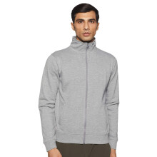 Sweatshirt Masculino Deniklo de Fleece com Gola Alta (Dkaw26-Xl_Cinza Melange_Xl)