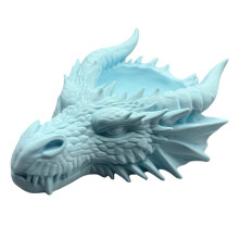 Intricate Gothic Inspired 3D Printed Candle Holder and-Blue