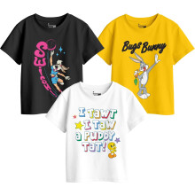 Bon Organik Meisjes Graphic Printed Combo T-Shirts (Bon11434_10-11J)