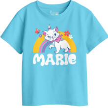 Bon Organik Meisjes Graphic T-shirts (Bon11403_6-12M) Luchtblauw