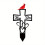 Beautiful Iron Crosses Grave Marker With Floral Pattern-A 1