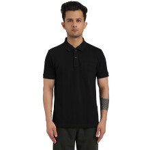 Bumchums Mænds Solid Regular (2013 Polo T-Shirt_Sort Medium)