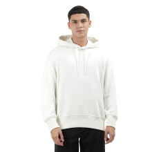 Sweatshirt com Capuz de Algodão Calvin Klein Jeans Off-White