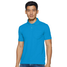 Bumchums Mænds Plain Regular Fit Polo (Rbmts2013T140000S_Vivid Blue S)