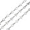 Delicate holle steruitsparing ketting-Staal kleur 1