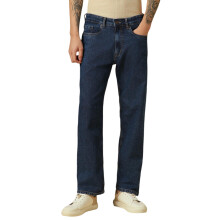 Dennis Lingo Heren Blauwe Gewassen Baggy Fit Mid Rise Jeans