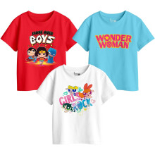 Bon Organik Meisjes Graphic Geprinte Combo T-shirts (Bon11430_4-5Y)
