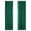 Back Tab Window Drape Semi Sheer Curtains-dark green W127 214 1