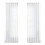 2 Panel Faux Linen Curtains Light Filtering-White W127 214 1