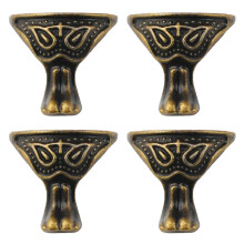 Pieds de boîte décorative en alliage métallique, 4-cuivre B