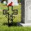 Beautiful Iron Crosses Grave Marker With Floral Pattern-A 4