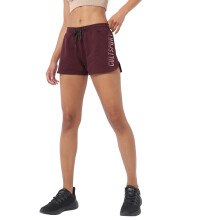 Cultsport Halftone Print Aktiva Shorts för Kvinnor | Mjuk & Hållbar | Kurvad Hem | Dragsko Midja (Cs601763Xl_Maroon)