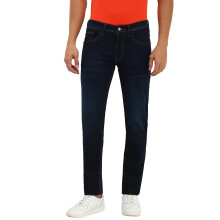 Allen Solly Heren Donkerblauwe Skinny Fit Jeans