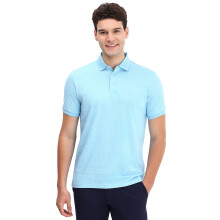 Allen Solly Mænd Lys Blå Print Polo T-Shirt