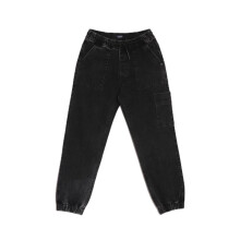 Jeans Neri Jogger Fit per Ragazzi