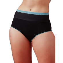 Clovia Mutandine Donna Alta Vita Hipster Tummy Tucker (Pn3497P13_Nero,Azzurro_L)