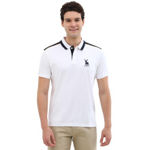 Allen Solly Mænd Hvid Solid Polo T-Shirt