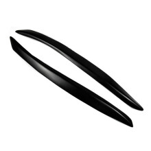 Car Front Headlight Eyebrow Light Eyelid Eyebrow Resin Headlight Eyebrow Trim Sticker for TT 2006-2014