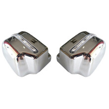 Capa para Espelho Retrovisor de Carro com Luz de Seta para Jimny JB64 JB74 2018-2020 Prata