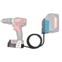 Battery Extension Cord Tool for 18v Lithium Batteries and Tools Cable Length 1.5M with Hook