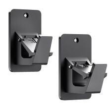 Adhesive No Drill Curtain Rod Brackets for Bathroom Bedroom Kitchen, Universal Damage-Free Window Rod Hooks