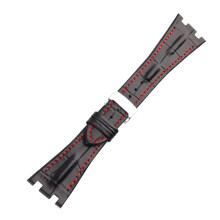 Compatible for 28mm Audemars/Piguet/AP/Royal/Oak Offshore Watch 15703 15710 15400 26470 26400 Watch Band Black-Red