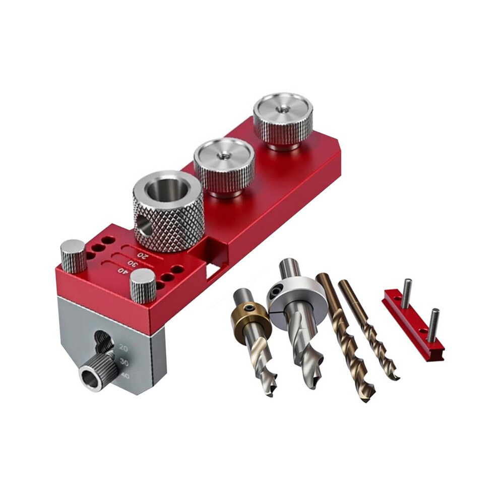 Precision Aluminum Profile Hole Locator Simplify Drilling Accuracy Wood Dowel Punch Locator Aluminum Pocket Hole Jig 4713648943788
