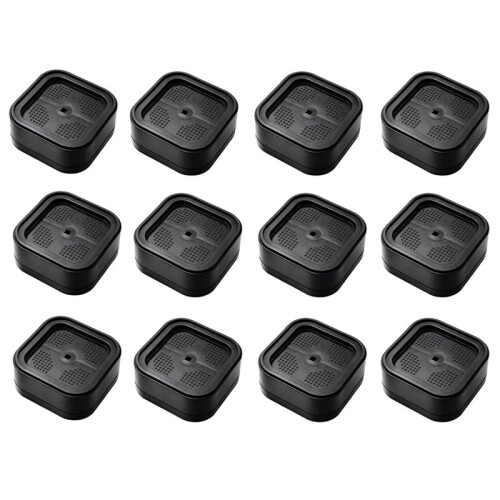 12-Piece Adjustable Bed Risers Set, Heavy Duty Stackable Furniture Lifts for Enhanced Storage