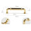 Solid Brass Cabinet Pulls Drawer Pull Hardware Handles for Cupboard Dresser Wardrobe Furniture Kitchen & Bathroom 110mm 6