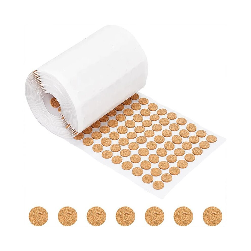 3X1400pcs 12.5Mmx1.5mm Adhesive Cork Circles,Flat Round Self-Adhesive Cork Dots For Cabinets,Table Top Items,Scratching 6031094968000