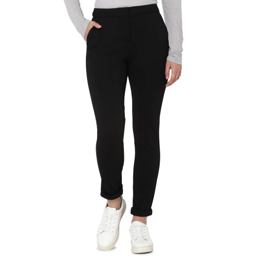 Allen Solly Γυναικεία Παντελόνια Slim Fit (Awkb1F002407_Mαύρο_92)