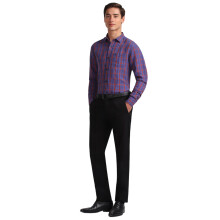 Camisas Formais de Manga Longa Slim Fit Allen Solly para Homens Roxas