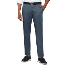 Heren Blauwe Slim Fit Effen Casual Broeken