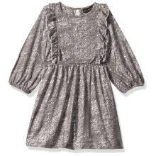 Vestido Casual Alano Girls em Algodão Verde com Manga 3/4 para Festa e Uso Diário