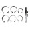 Universal Piston Ring Compressor Set with 6 Band Sizes for Auto Maintenance 1
