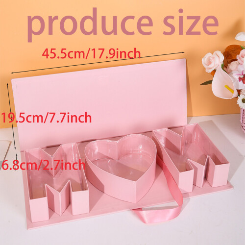 Unique Floral Arrangement In Letter Shape Boxes Blossomy-Black 2
