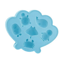 Meerestier-Eisbereiter, 6 Mulden, Meerestier-Eisform,-Blau