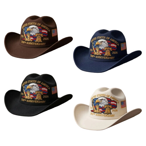 250th American Independence Day Hat With Unique-Black 1