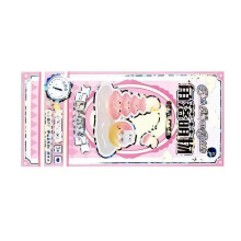 1Sheet Decorative Bubble Sticker 3D Puffer Sticker for-Pink