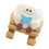 Unique Cute Head Flower Planter Resin Unique Sit-read a book 1