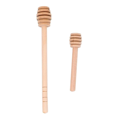 Handcrafted Comfortable Grip Wood Honeys Mixer With-15cm 1