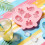 Kreative Meereslebewesen-Eiswürfelformen, sichere-Rosa 6