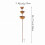 Rusty Iron Rainwater Collector Decorative Stake For-Bird baths 6