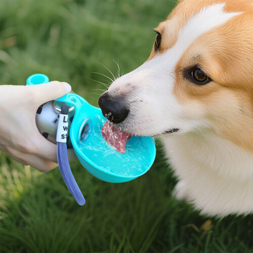 Hundewasserflaschen, modischer Haustierbecher, große-Blau 2