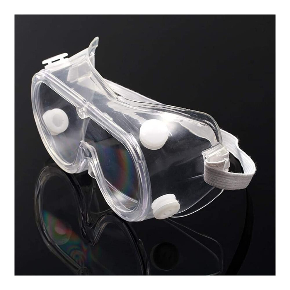 Anti Fog Safety Goggles Over Glasses, Clear Protective Eyewear With Adjustable Strap, Dustproof Comfortable Fit 9330225223825