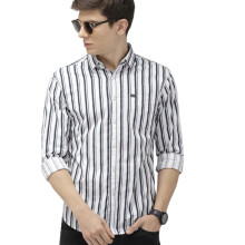 Camisa Slim Masculina The Indian Garage Co (0619-SH04-05- Branca XX-GG)