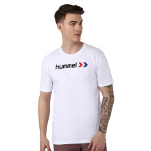 Camiseta Hummel Ombi de Algodão com Gola Redonda e Manga Curta para Homens Confortável e Respirável