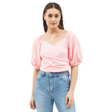 Blusa Regular Feminina Harpa Sólida (Gr6393 - Rosa S)