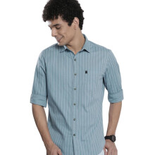 Camisa Regular Fit para Homens Adultos The Indian Garage Co (0722-SH327-02_Azul 2XL)