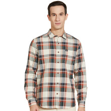 The Indian Garage Co Ανδρικό Πουκάμισο 100% Βαμβάκι Slim Fit (0721-SH95-03_Beige L)